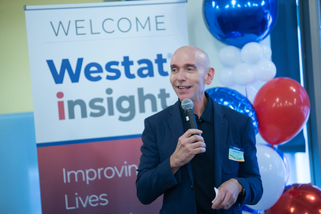 photo of Scott Royal at Westat Insight welcome meeting