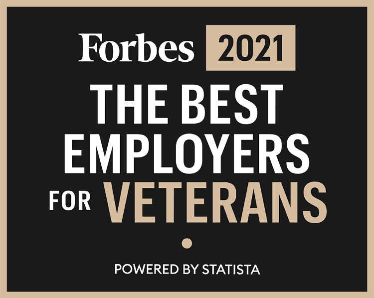 Forbes 2021 The Best Employers for Veterans Powered by Statista