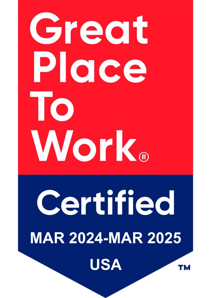 Great Place To Work Certified Mar 2024-Mar 2025 USA logo