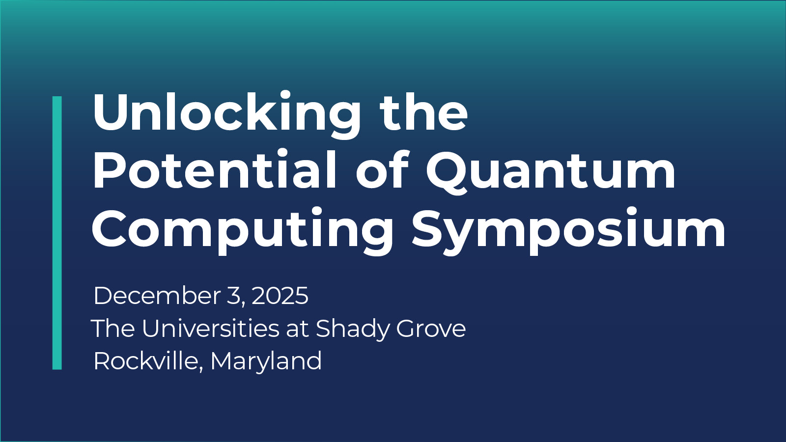 Westat Sponsors 2025 Quantum Computing Symposium at USG - Westat
